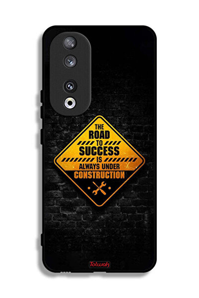 Tolwak غطاء حماية لهاتف Honor 90 الطريق إلى النجاح دائمًا قيد الإنشاء