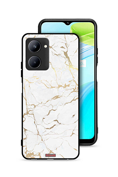 Tolwak غطاء حماية لهاتف Realme C33 بنمط رخامي