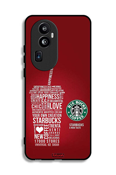 Tolwak غطاء حماية لهاتف Oppo Reno10 Pro Plus بملصق قهوة