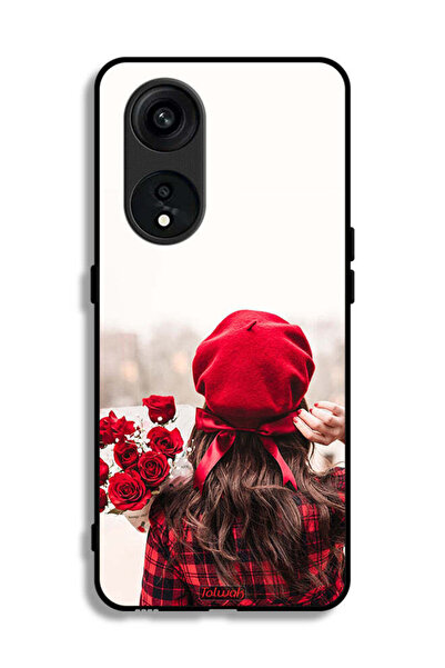 Tolwak غطاء حماية لهاتف Oppo Reno 8T 5G يحمل زهورًا