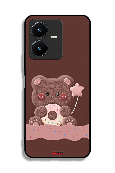 Tolwak غطاء حماية لهاتف Vivo Y22s مع دب دونات