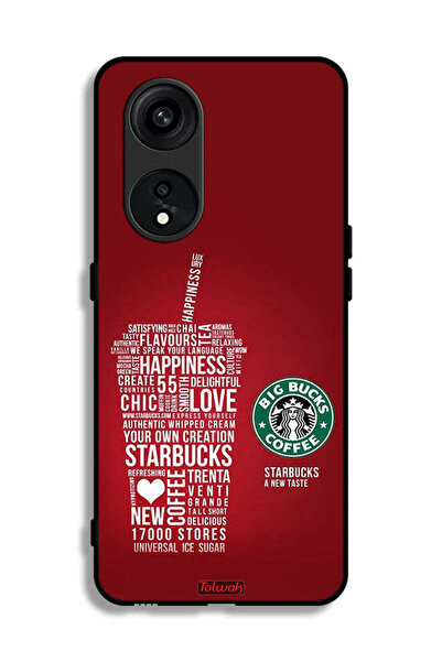 Tolwak غطاء حماية لهاتف Oppo Reno 8T 5G، ملصق قهوة