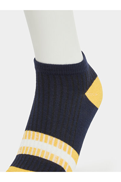Styli Set of 5 - Striped Ribbed Ankle Length Socks