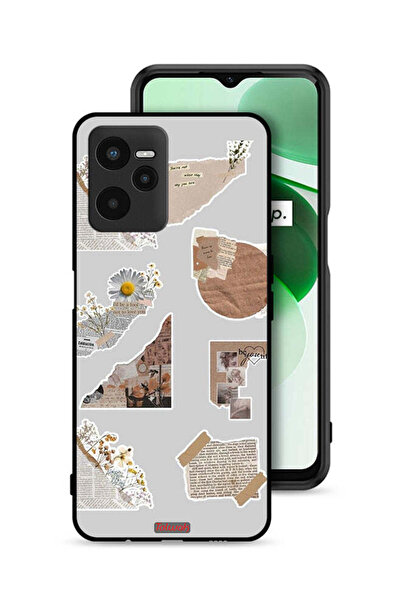 Tolwak غطاء حماية لهاتف Realme C35 بقطع من الملصقات الورقية