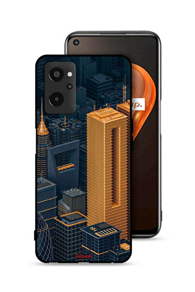 Tolwak Realme 9i 4G Protective Case Cover Buildings Art