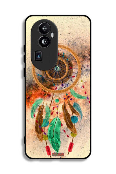 Tolwak غطاء حماية لهاتف Oppo Reno10 Pro Plus بتصميم ماندالا وريش معلق