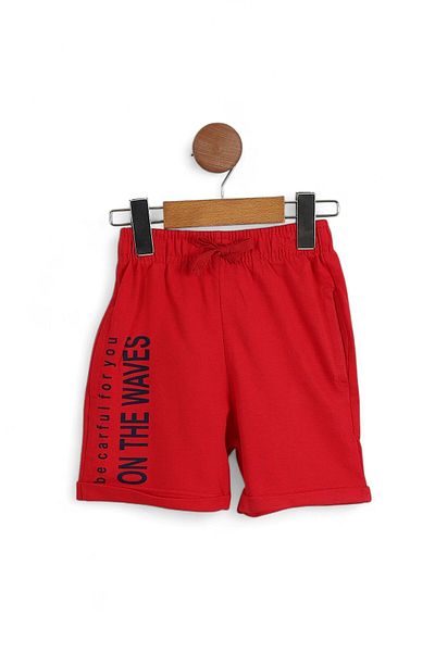 Egelite Tight Mold! Erke Children 4-11 Years Pocket Summer Detail Shorts Bottom Top Set