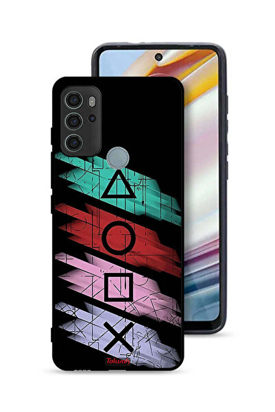 Tolwak غطاء حماية لهاتف موتورولا موتو جي 60 إس برسومات أيقونات لعبة الحبار