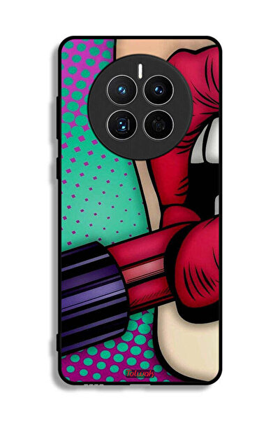 Tolwak غطاء حماية لهاتف هواوي ميت 50E أحمر شفاه