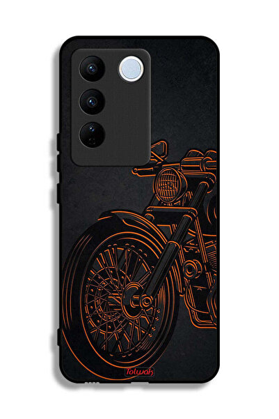 Tolwak غطاء حماية Vivo V27e بتصميم دراجة كلاسيكية