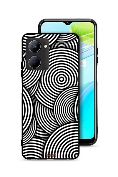 Tolwak غطاء حماية لهاتف Realme C33 بنمط دوائر وهمية