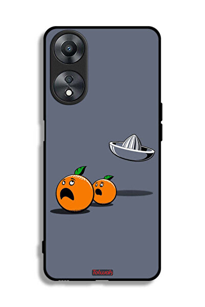 Tolwak غطاء حماية لهاتف Oppo A58 5G بتصميم فني رقمي بسيط وفكاهي