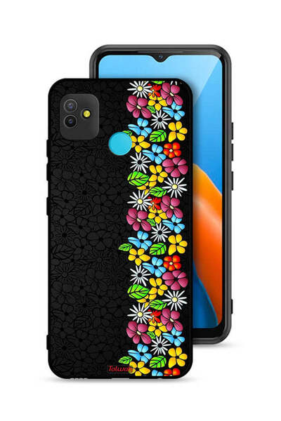 Tolwak Tecno Pop 5 Protective Case Cover Flowers Line