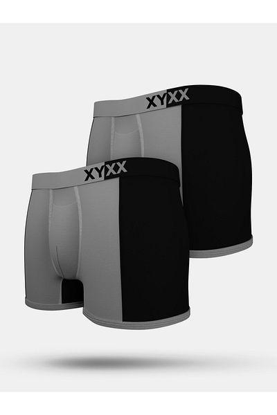 XYXX By Styli Pack of 2 - Colorblock Modal Trunks