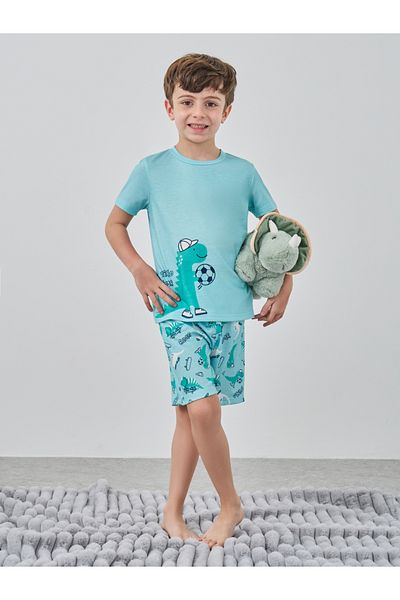 Styli Graphic Print Short Sleeve T-Shirt and Shorts Pyjama Set