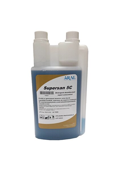 Aral Supersan 5C - Detergent dezinfectant superconcentrat pentru orice supraf...