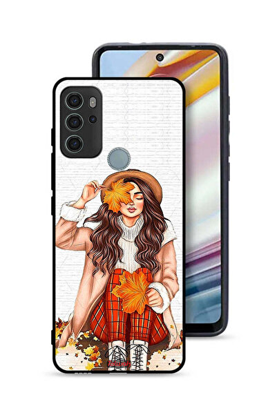 Tolwak غطاء حماية لهاتف موتورولا موتو جي 60 إس يحمل صورة أوراق الخريف