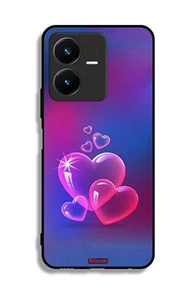 Tolwak غطاء حماية لهاتف Vivo Y22s بنقشة قلوب مائية