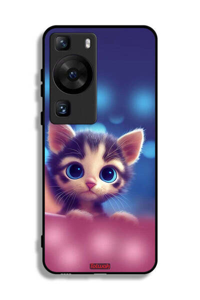 Tolwak غطاء حماية لهاتف هواوي P60 Pro بتصميم قطة صغيرة