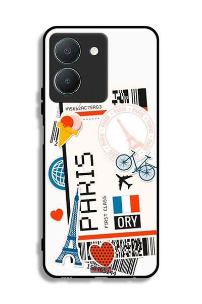 Tolwak غطاء حماية لهاتف Vivo Y36 5G، ملصق باريس