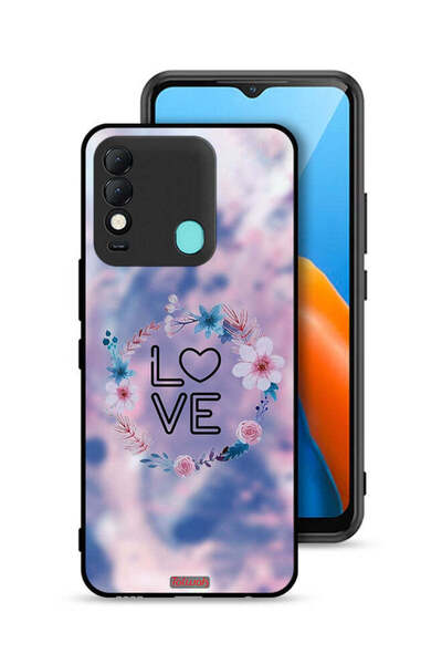 Tolwak غطاء حماية لهاتف تكنو سبارك 8 بتصميم خاتم الحب والزهور