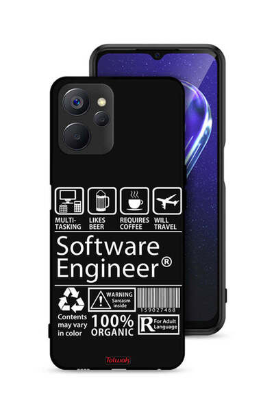 Tolwak غطاء حماية لهاتف Realme 9i 5G، ملصق مهندس برمجيات