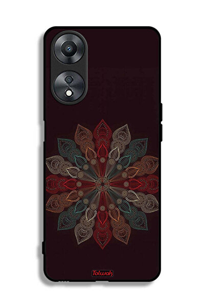 Tolwak غطاء حماية لهاتف Oppo A58 5G بنقشة زهرة ماندالا