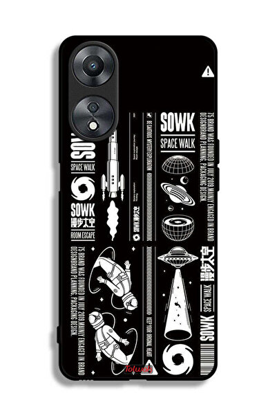 Tolwak غطاء حماية لهاتف Oppo A58 5G ملصق Sowk Space Walk