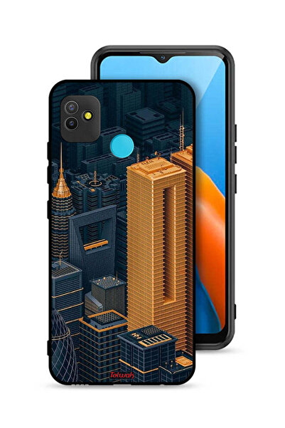 Tolwak Tecno Pop 5 Protective Case Cover Buildings Art