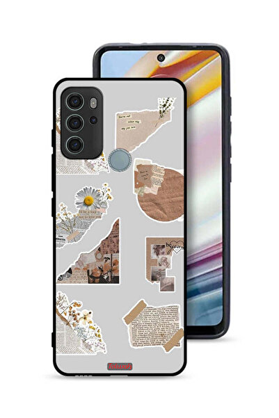 Tolwak غطاء حماية لهاتف موتورولا موتو جي 60 إس، قطع من الملصقات الورقية