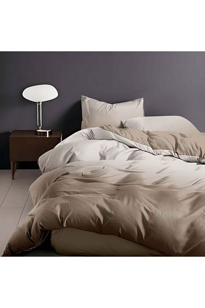 Pucioasa 6-piece elastic bed linen made of fine cappucciono fabric