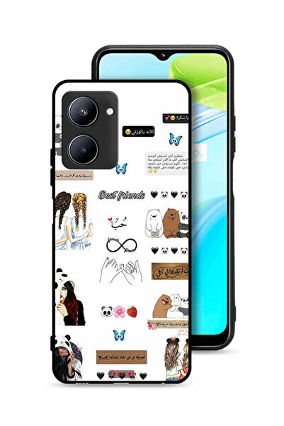 Tolwak جراب حماية لهاتف Realme C33 مع اقتباسات وملصقات باللغة العربية