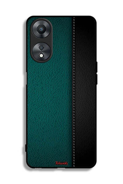 Tolwak غطاء حماية جلدي بنمط لهاتف Oppo A58 5G