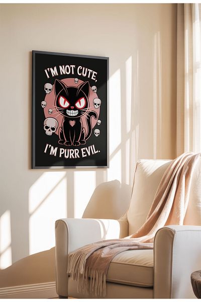 21mxm Poster cu citat sarcastic cu animale amuzante, imprimare digitală pe pânză, artă murală fără ramă