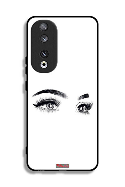 Tolwak غطاء حماية لهاتف Honor 90 برسومات عيون فنية