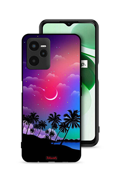 Tolwak Realme C35 Protective Case Cover Moon In Night Art