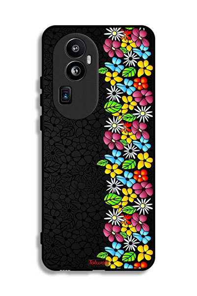 Tolwak غطاء حماية لهاتف Oppo Reno10 Pro Plus - خط الزهور