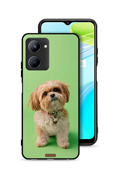 Tolwak غطاء حماية لهاتف Realme C33 بتصميم جرو لطيف