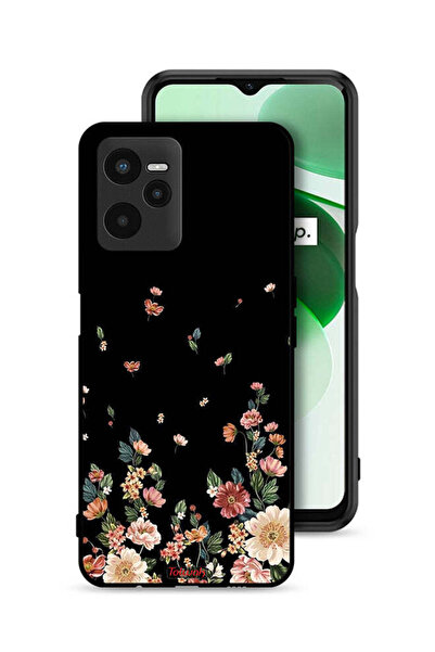 Tolwak غطاء حماية لهاتف Realme C35 مع زهور صغيرة في الأسفل