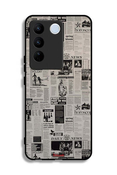 Tolwak Vivo S16e Protective Case Cover Newspaper Recording