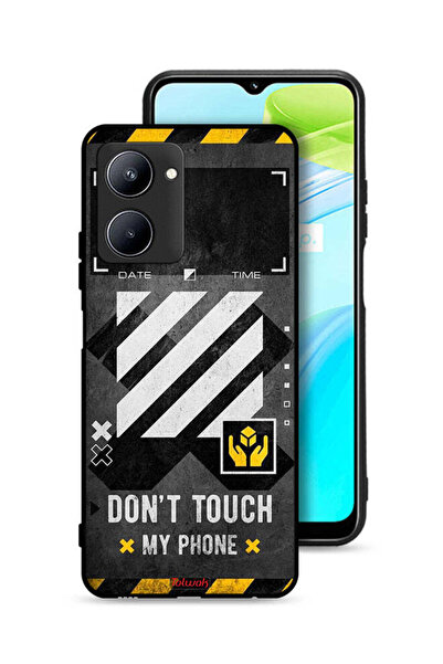 Tolwak Realme C33 Protective Case Cover Do Not Touch My Phone