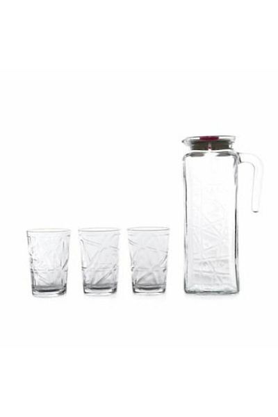 LAV Set 7 piese carafă Lav Line 1.200L plus 6 pahare apă 205 ml
