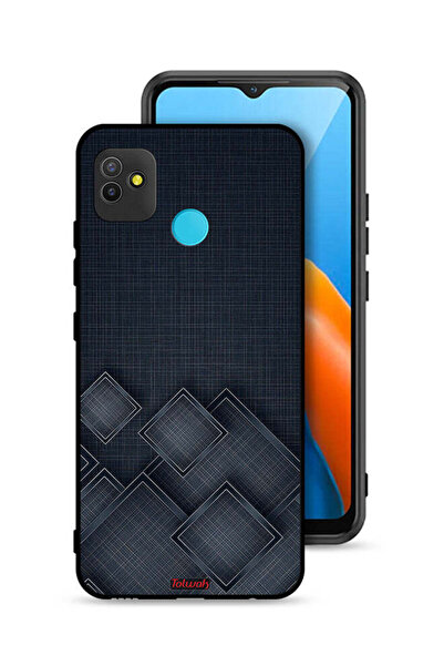 Tolwak Tecno Pop 5 Protective Case Cover Squares Pattern On Cloth