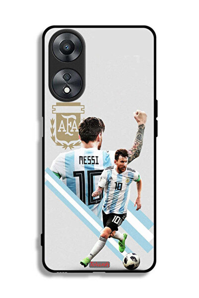 Tolwak غطاء حماية لهاتف Oppo A58 5G برسومات ليو ميسي