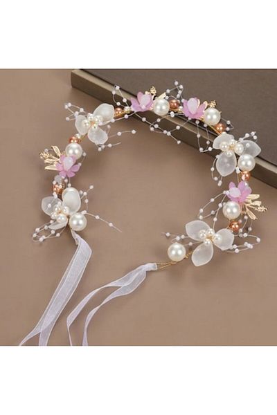 KERNOWSUN Adjustable Floral Crown with Artificial Flowers by KERNOWSUN - Violet for Children and Adults