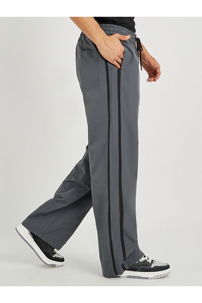 Styli Oversized Open Hem Joggers with Side Tape
