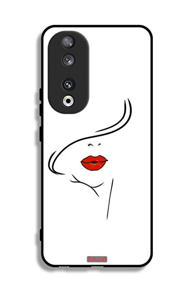 Tolwak غطاء حماية لهاتف Honor 90 برسومات وجه فتاة