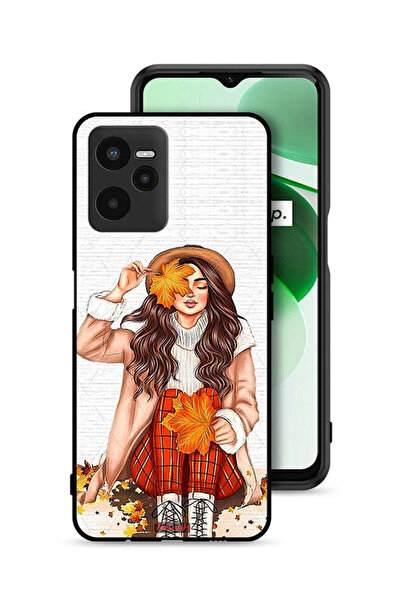 Tolwak غطاء حماية لهاتف Realme C35 يحمل صورة أوراق الخريف