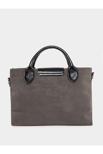 Styli Solid Tote Bag with Contrast Dual Handle