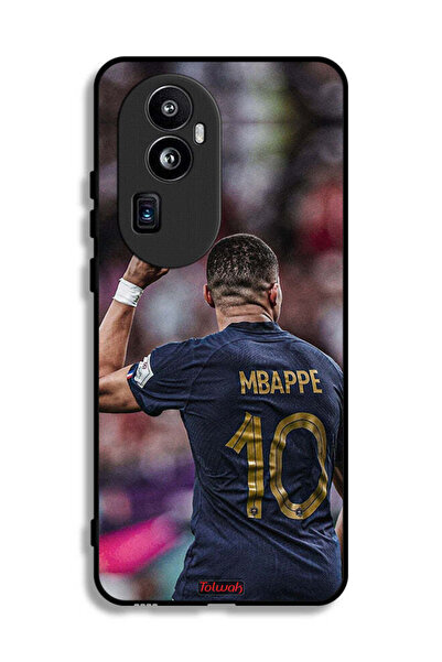 Tolwak غطاء حماية لهاتف Oppo Reno10 Pro Plus بتصميم Mbappe 10
